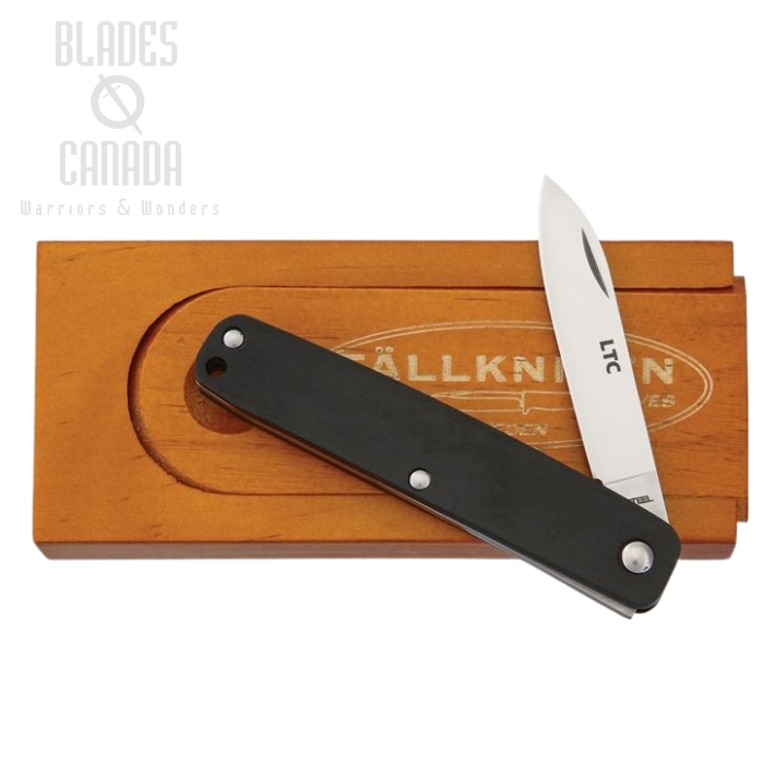 Fallkniven LTC Slipjoint Folding Knife, 3G Steel, Aluminum, FNLTCBK