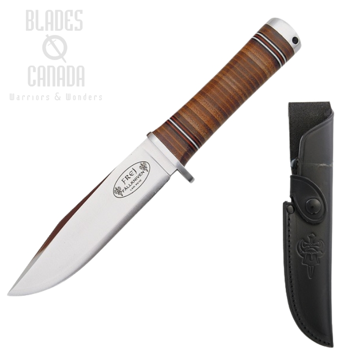 Fallkniven Frej Northern Light Fixed Blade Knife, VG10, Leather Sheath, FNNL4