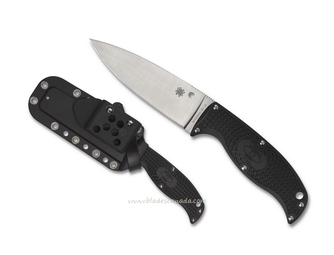 Spyderco Enuff 2 Fixed Blade Knife, VG10, FRN Black, FB31PBK2