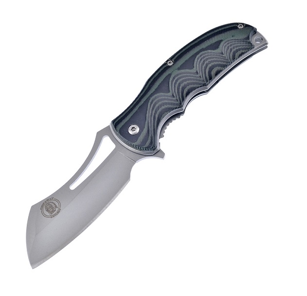 Frost Chipaway Folding Knife, Assisted Opening, Stainless, Micarta Green/Black, CW-093GN