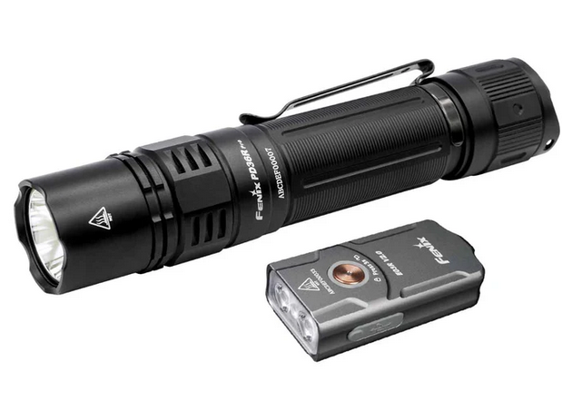 Fenix PD36R Pro Rechargeable Flashlight + E03R Grey Flashlight Promo, 2800 Lumens