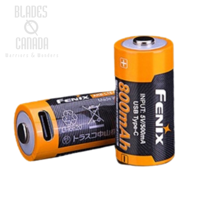 Fenix ARB-L16 800UP Rechargeable LI-ION 16340 Battery