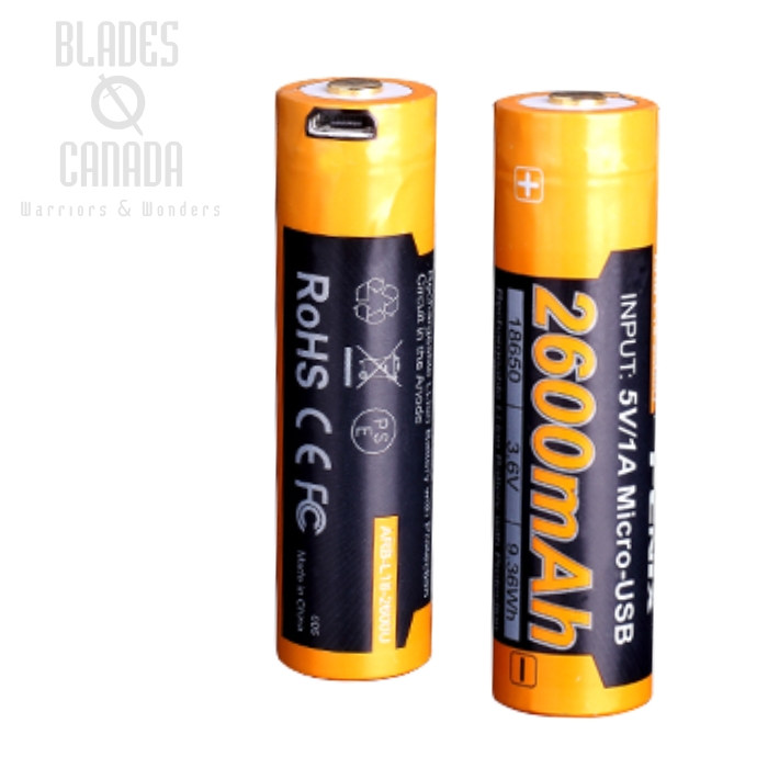 Fenix ARB-L18 USB Rechargeable 18650 Battery - 2600mAh