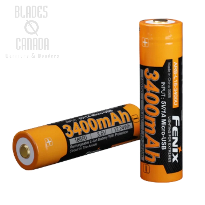 Fenix ARB-L18-3400U Micro-USB Rechargeable 18650 Battery