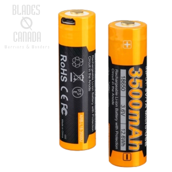 Fenix ARB-L18 USB Rechargeable 18650 Battery - 3500mAh