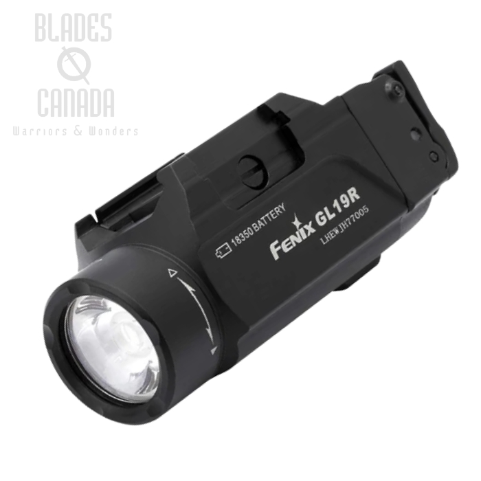 Fenix Gl19R Rechargeable Tactical Gun Light, Black - 1200 Lumens