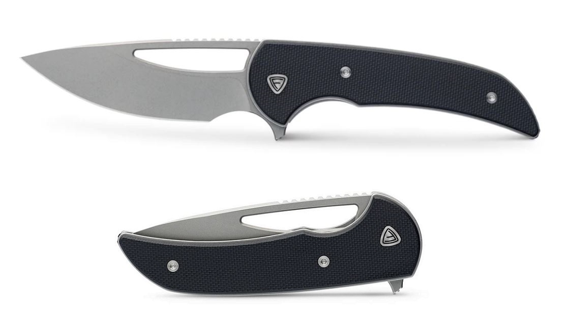 Ferrum Forge Mini Archbishop Flipper Folding Knife, G10 Black, FF004 - Click Image to Close