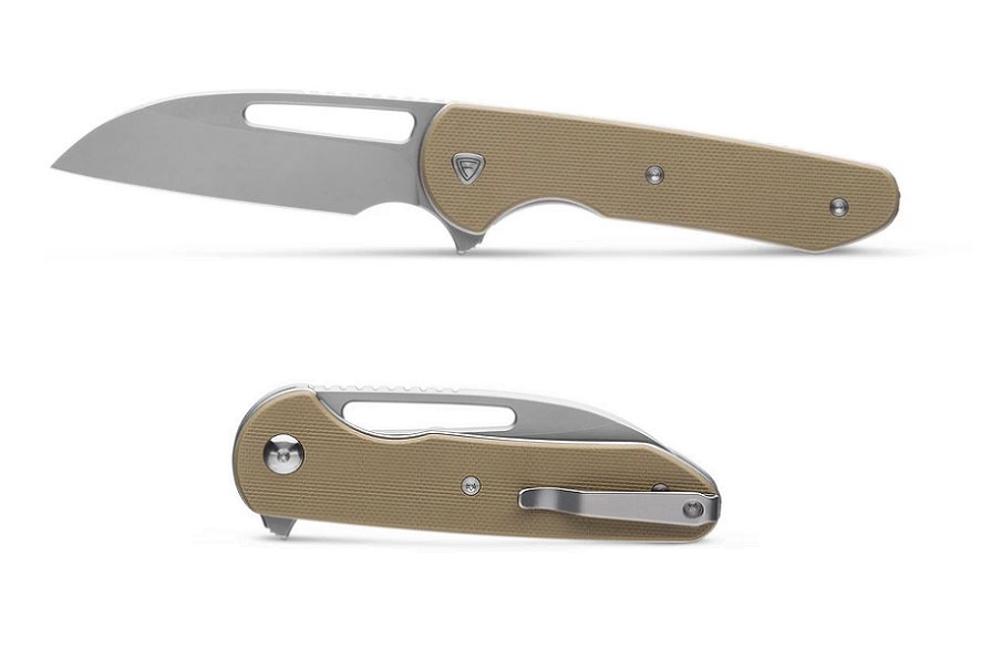 Ferrum Forge Prolix Flipper Folding Knife, Nitro V, G10 Tan, FF006T