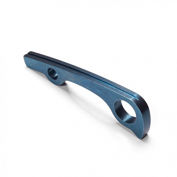 Flytanium Co Ti Backspacer for Spyderco Para-Military 2 - Blue FLY557B