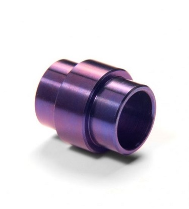 Flytanium Spyderco Para Military 2 Titanium Lanyard Tube - Purple, FLY558P