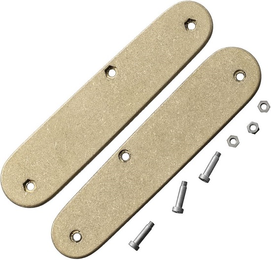 Flytanium Co. Victorinox Swiss Army Cadet Scales Flat - Brass, FLY753