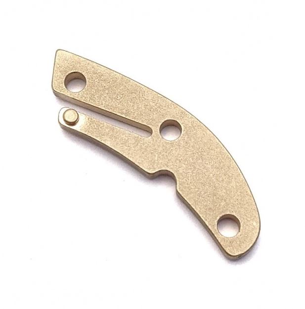 Flytanium Spyderco Delica Backspacer, Brass, FLY651 - Click Image to Close