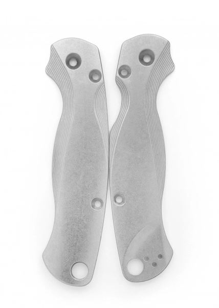 Flytanium Spyderco Paramilitary 2 Lotus Titanium Scales- Stonewash, FLY799