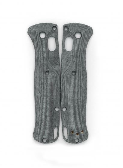 Flytanium Benchmade Bugout Crossfade Linen Micarta Scales - Black, FLY867