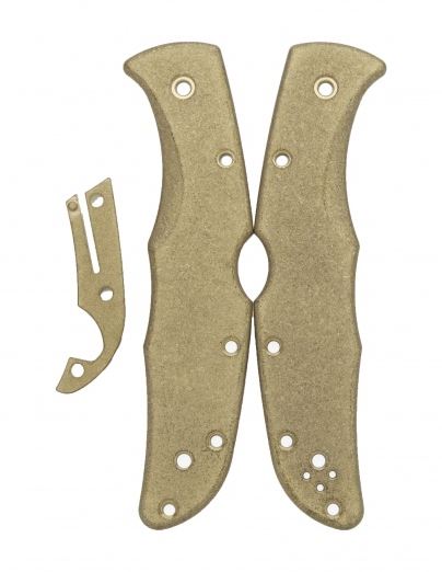 Flytanium Co. Spyderco Endura Brass Scale Kit FLY715