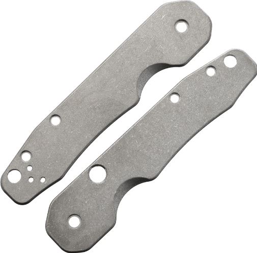 Flytanium Co. Spyderco Smock Handle Scales, Titanium, FLY739