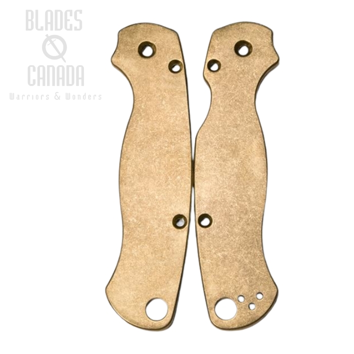 Flytanium Spyderco Paramilitary 2 Scales, Brass, FLY549