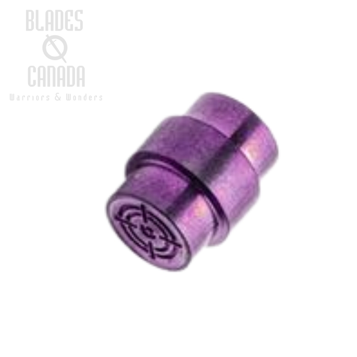 Flytanium Spyderco Paramilitary 2 Ti Hole Stopper Crosshair - Purple, FLY436P