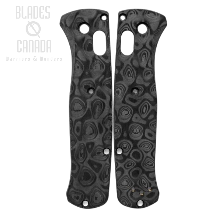 Flytanium Benchmade Bugout Carbon Fiber Scales- Classic Raindrop, FLY794