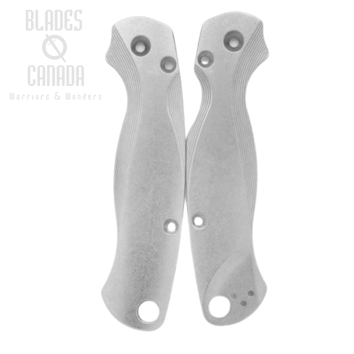 Flytanium Spyderco Paramilitary 2 Lotus Titanium Scales- Stonewash, FLY799