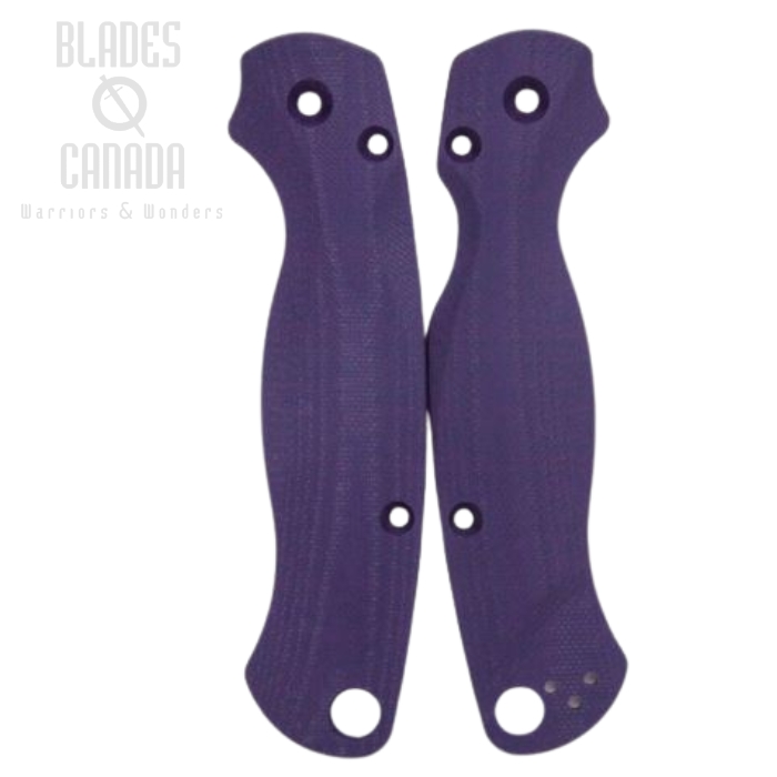 Flytanium Spyderco Paramilitary 2 Lotus G10 Scales- Purple, FLY810
