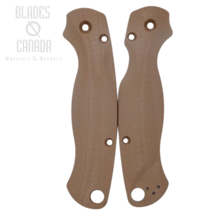 Flytanium Spyderco Paramilitary 2 Lotus G10 Scales- Earth Brown, FLY815