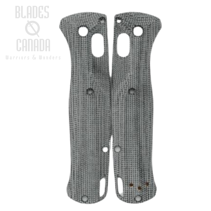 Flytanium Benchmade Bugout Crossfade Canvas Micarta Scales - Black, FLY869
