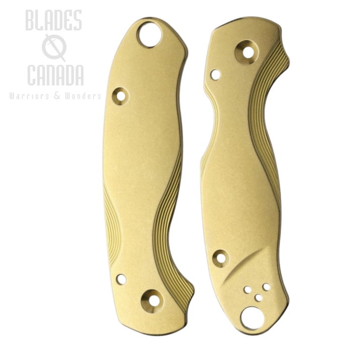 Flytanium Spyderco Paramilitary 3 Scales, Lotus Bronze Construction, 1014