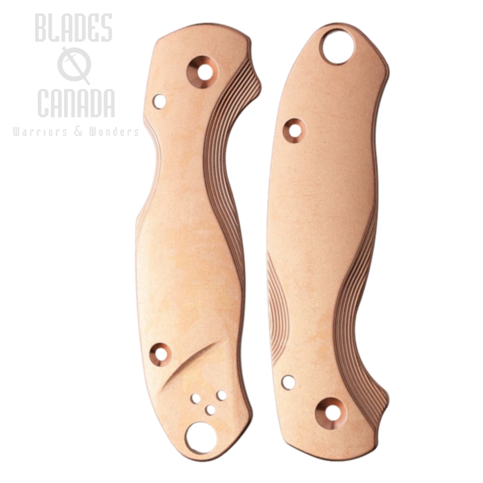 Flytanium Spyderco Paramilitary 3 Scales, Lotus Copper Construction, 1015