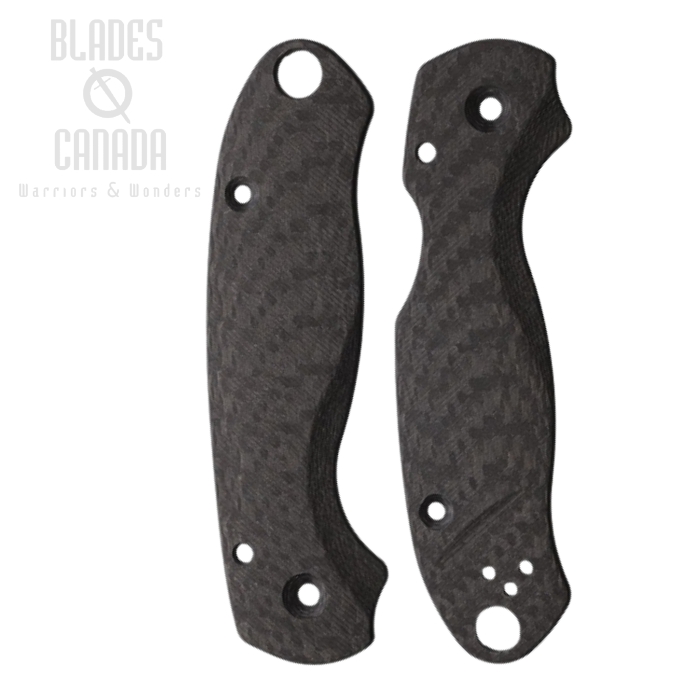 Flytanium Spyderco Paramilitary 3 Scales, Lotus Basketweave Carbon Fiber, 1017