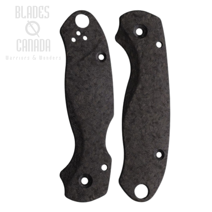 Flytanium Spyderco Paramilitary 3 Scales, Lotus Shredded Carbon Fiber, 1018