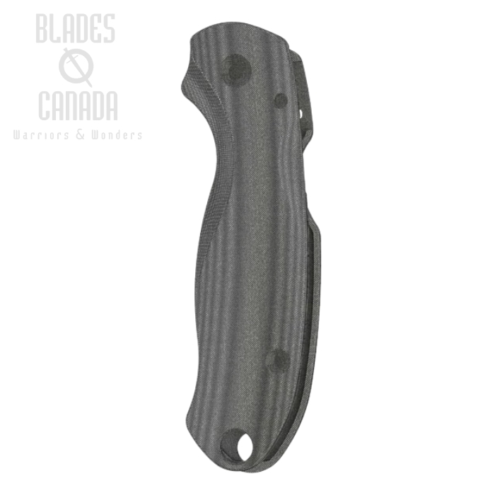 Flytanium Spyderco Paramilitary 3 Scales, Lotus Micarta Black Linen, 1019BL