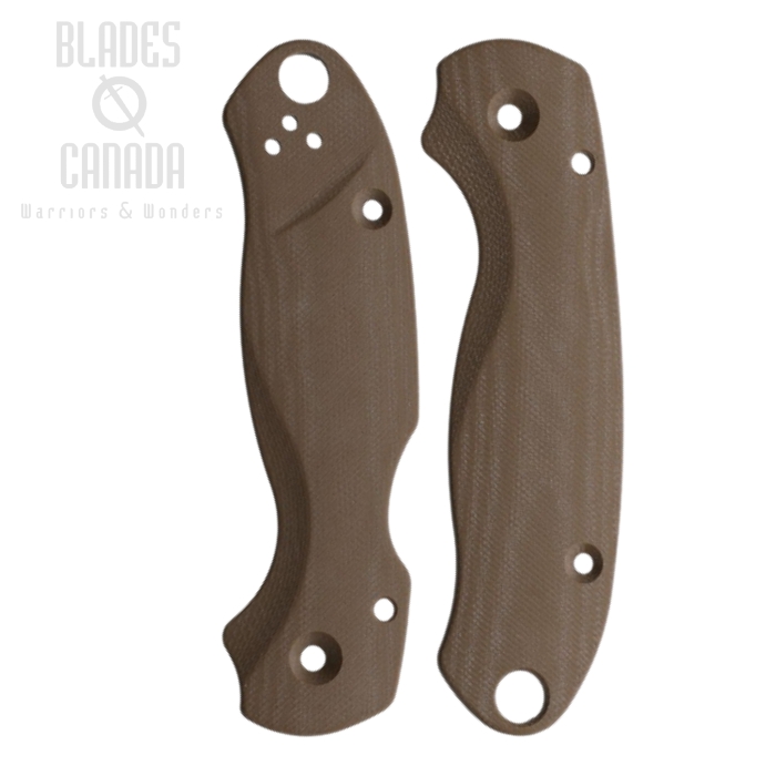Flytanium Spyderco Paramilitary 3 Scales, Lotus G10 Earth Brown, 1023EB