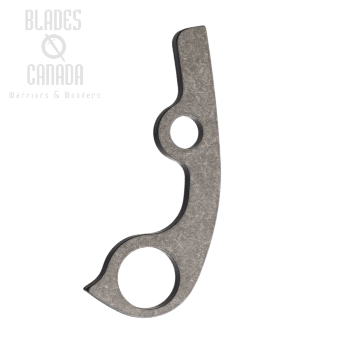Flytanium Spyderco Paramilitary 3 Backspacer, Titanium Stonewash, 1170S