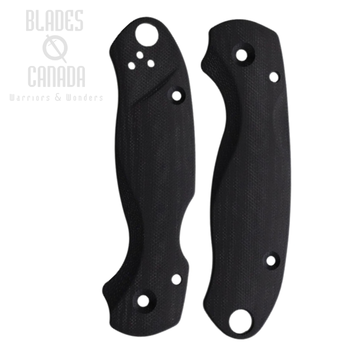 Flytanium Spyderco Paramilitary 3 Scales, Lotus G10 Black, 1023PB