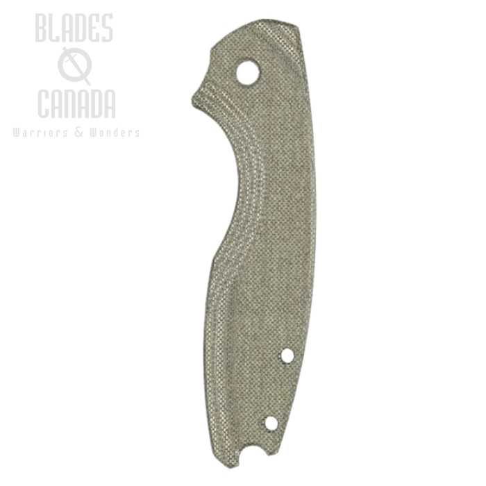 (image for) Flytanium Flow Scales for CRKT Pilar III, Micarta Green Canvas, FLY-1174GC
