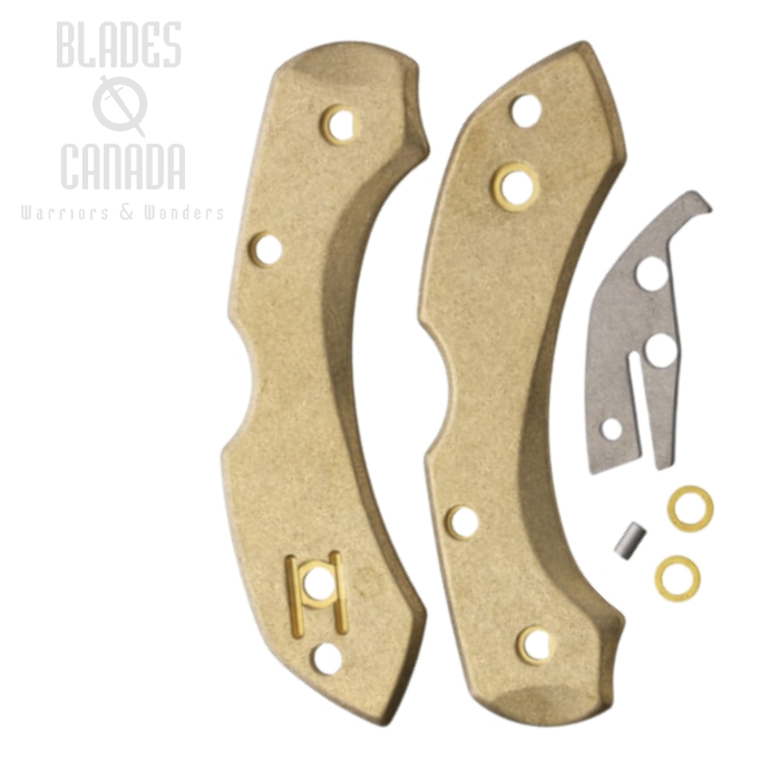 Flytanium Spyderco Dragonfly Scales Kit, Brass, 1205