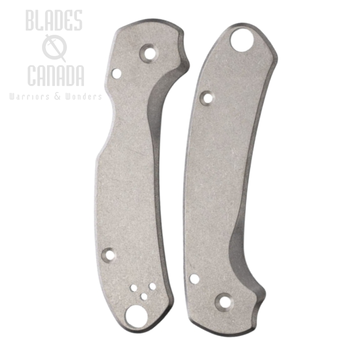 Flytanium Spyderco Paramilitary 3 Skinny Scales, Titanium Stonewash, 1264SW
