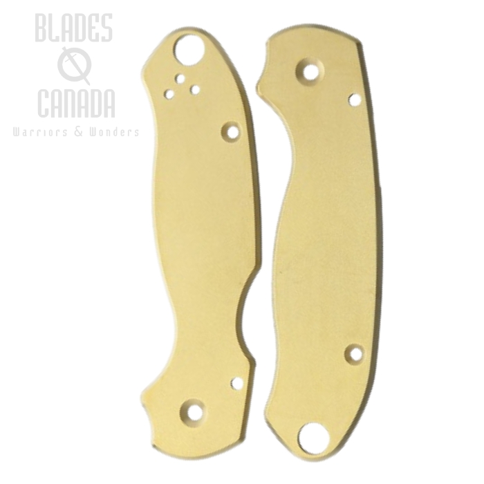 Flytanium Co Spyderco Para 3 Scales - Brass, FLY572