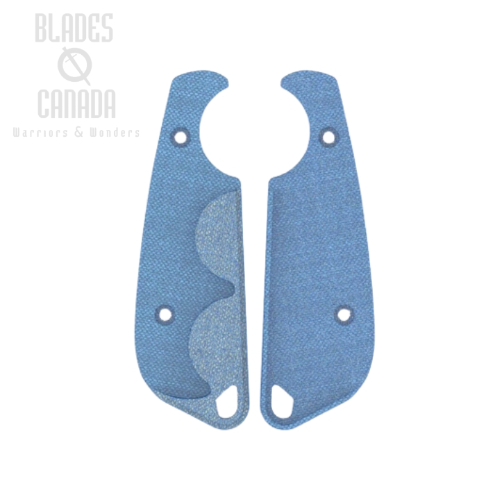 Flytanium CRKT Minimalist Micarta Flex Scales, Blue Canvas, FLY-1100BL