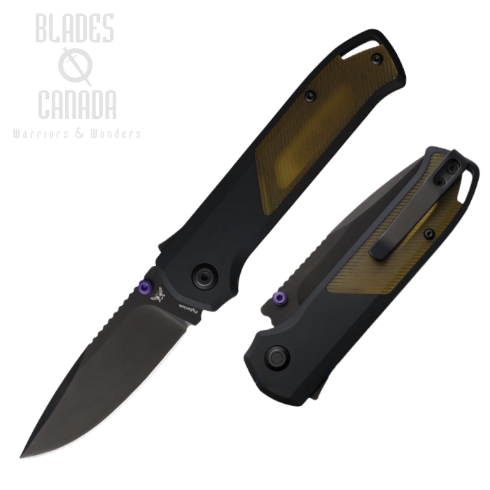 Flytanium Arcade Shark Lock Folding Knife, S35VN Black, Aluminum Black/Ultem, FLY1252