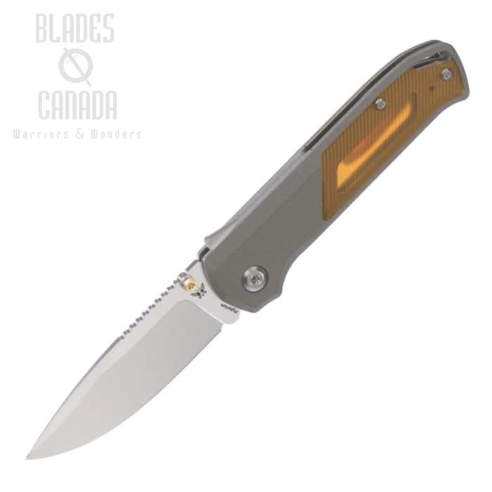 Flytanium Arcade Shark Lock Folding Knife, S35VN SW, Aluminum Gunmetal/Ultem Inlay, FLY1311