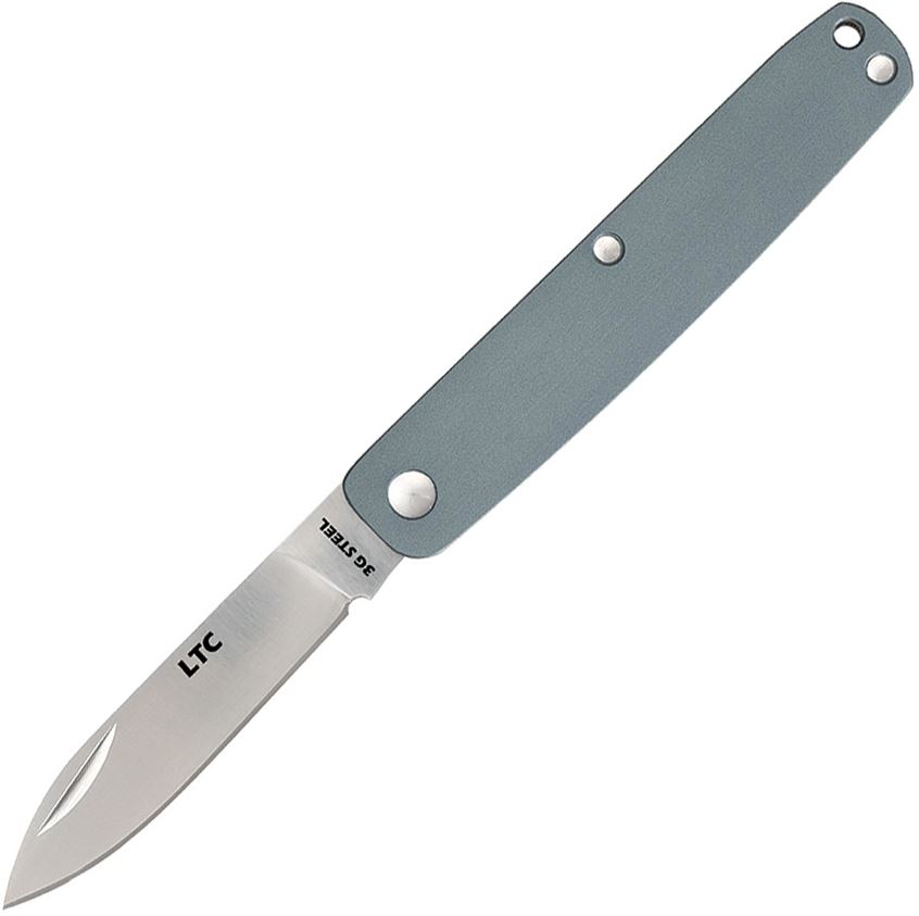 Fallkniven LTC Folding Knife, 3G Steel, Aluminum Blue, FNLTCMB