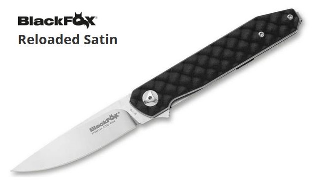 Blackfox Reloaded Flipper Folding Knife, 440C, G10 Black BF-736 - Click Image to Close
