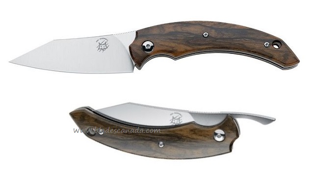 Fox Italy Compact Dragontac Slipjoint Folding Knife, N690Co, Ziricote Wood, FX-518ZW