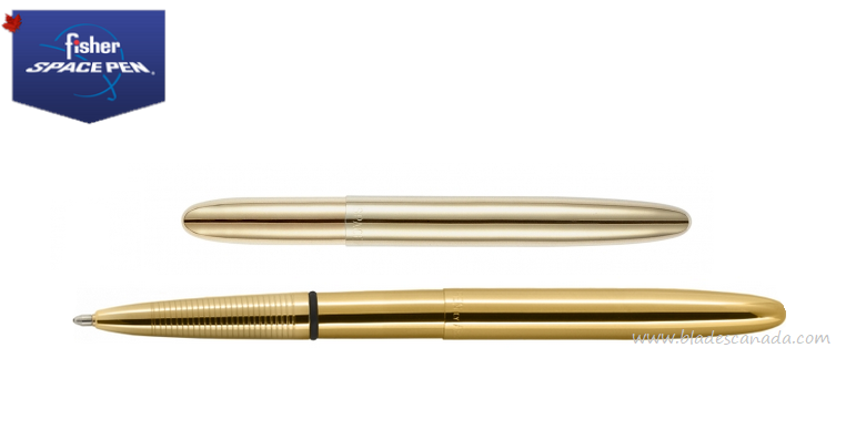 Fisher Space Pen Bullet Pen, Gold Titanium Nitride Coated, FP400TN