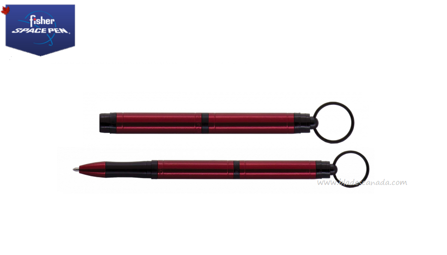 Fisher Space Pen Backpacker Pen, Red with Key Chain, FPBP/R - Click Image to Close