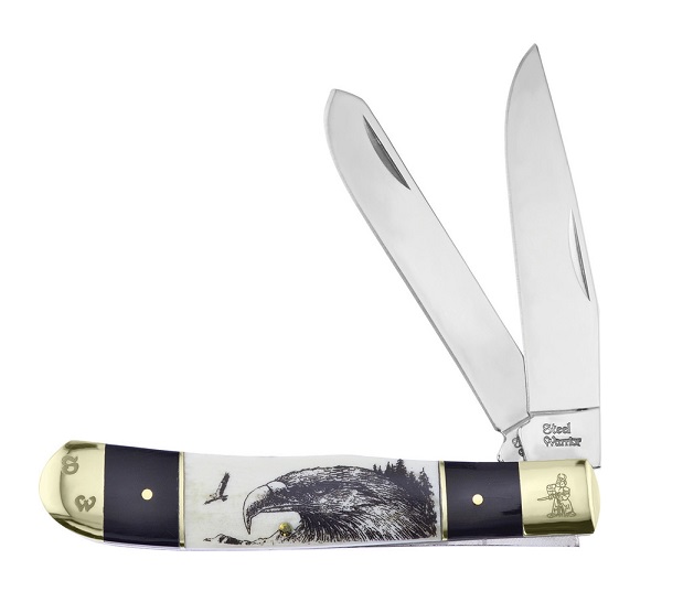 Frost Steel Warrior SW-108BHSBE Trapper - Eagle Buffalo Horn