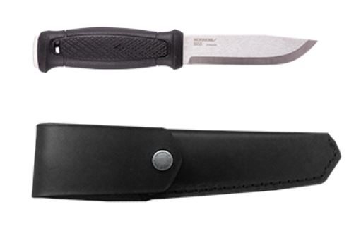 Morakniv Garberg Fixed Blade Knife, 14C28N Sandvik, Leather Sheath, 12635