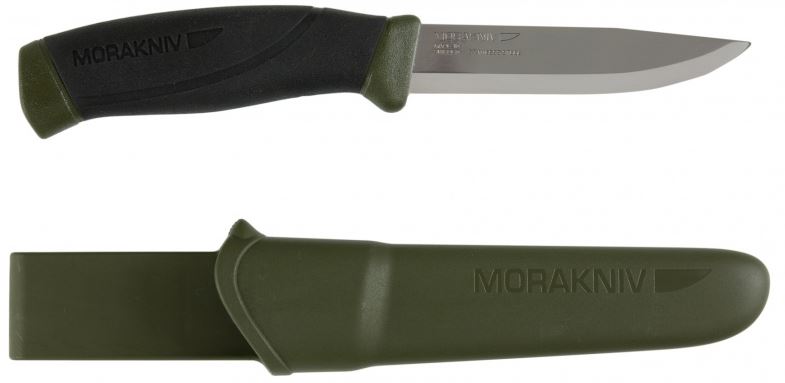 Morakniv Companion MG Fixed Blade Knife, Stainless, OD Green, 11827